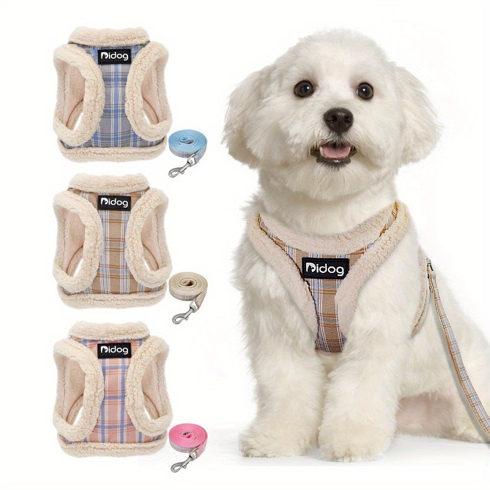 EURO VIBE Dog Harness & Lead Set | Soft Warm Vest for Small Dogs