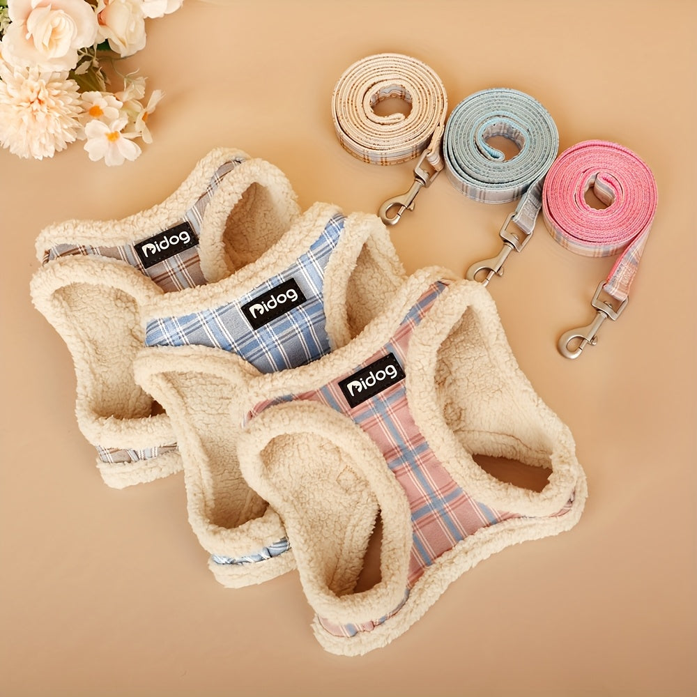 EURO VIBE Dog Harness & Lead Set | Soft Warm Vest for Small Dogs
