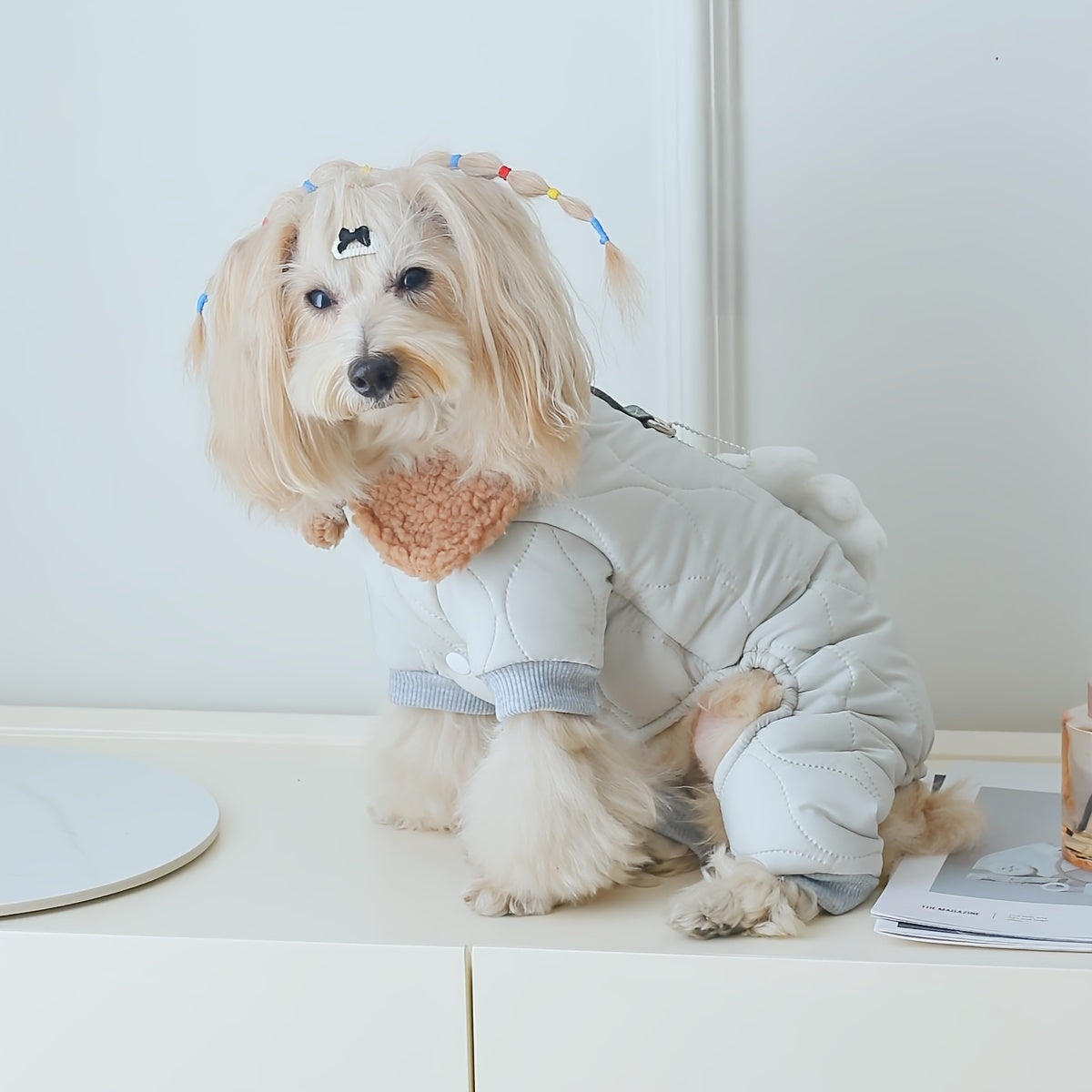 EURO VIBE Winter Dog Coat | Warm Quilted Dog Jumpsuit