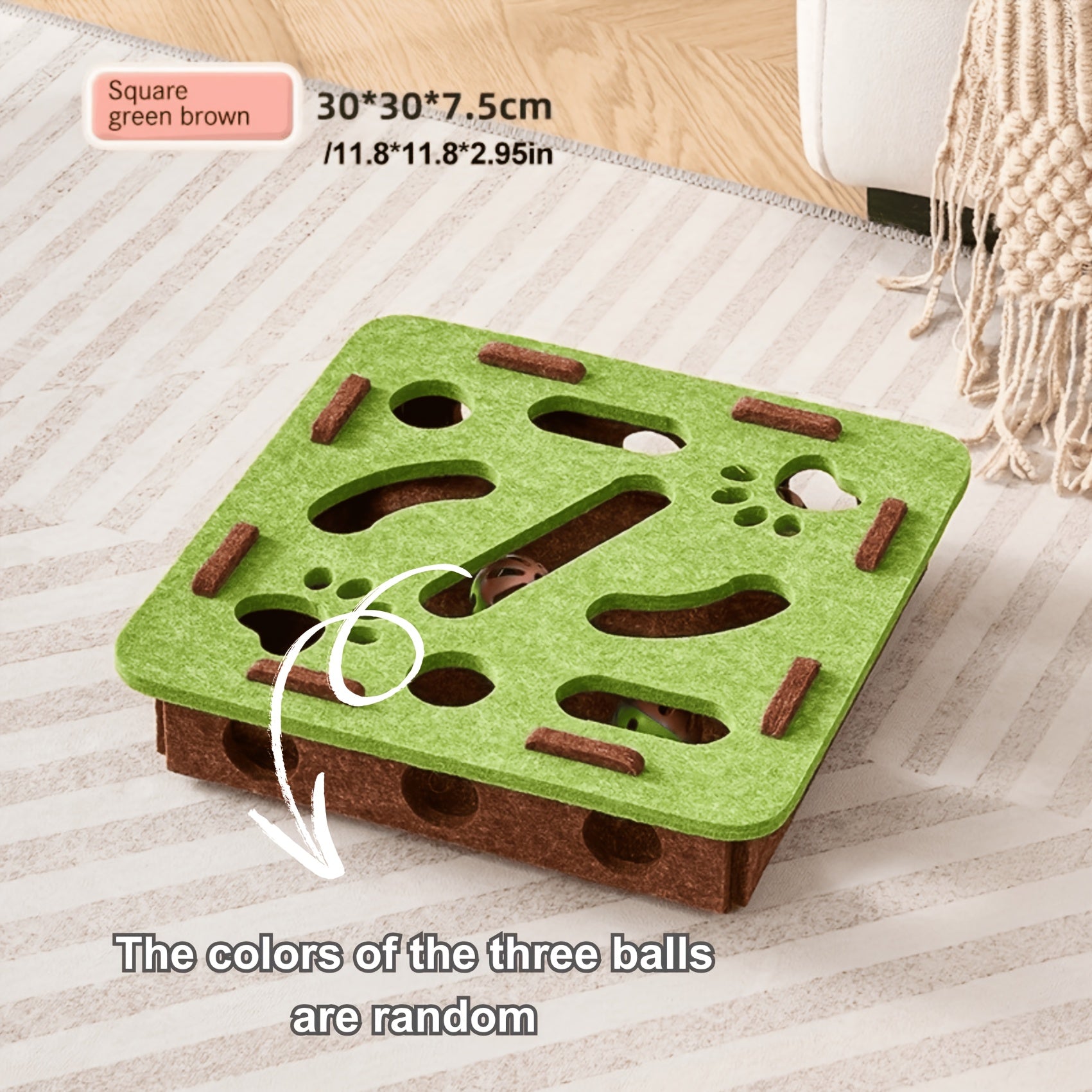 Interactive Cat Puzzle Toy Treat Dispenser Board | EURO VIBE