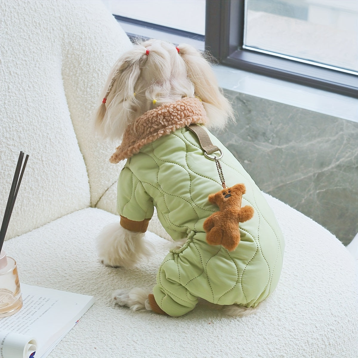 EURO VIBE Winter Dog Coat | Warm Quilted Dog Jumpsuit