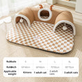 EURO VIBE Cat Play & Sleep Tunnel Bed | Cozy Indoor Cat Nest