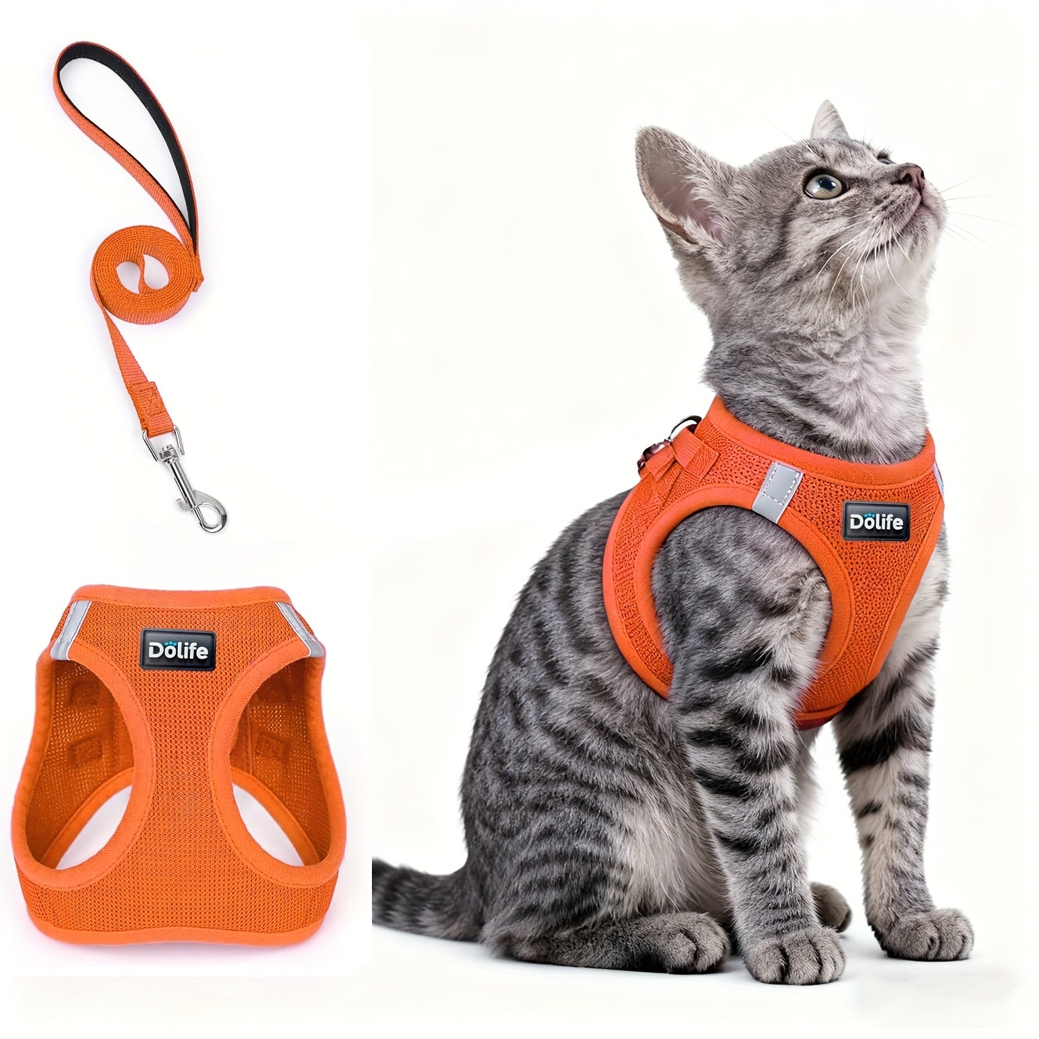 EURO VIBE Cat Harness & Leash – Escape Proof Walking Set UK