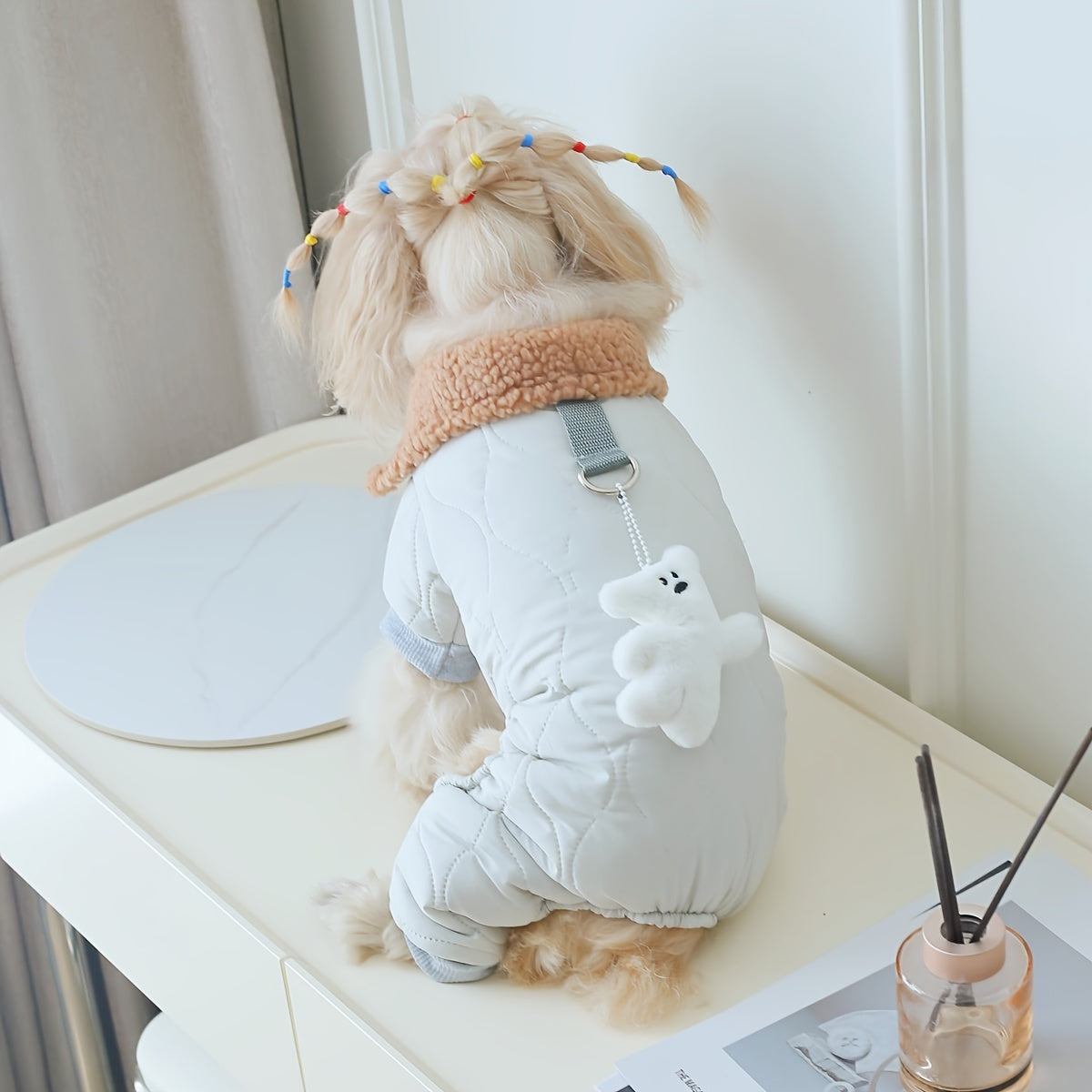 EURO VIBE Winter Dog Coat | Warm Quilted Dog Jumpsuit