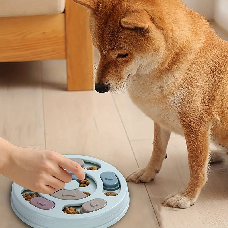 EURO VIBE Interactive Dog Puzzle Feeder | Slow Feeding Toy