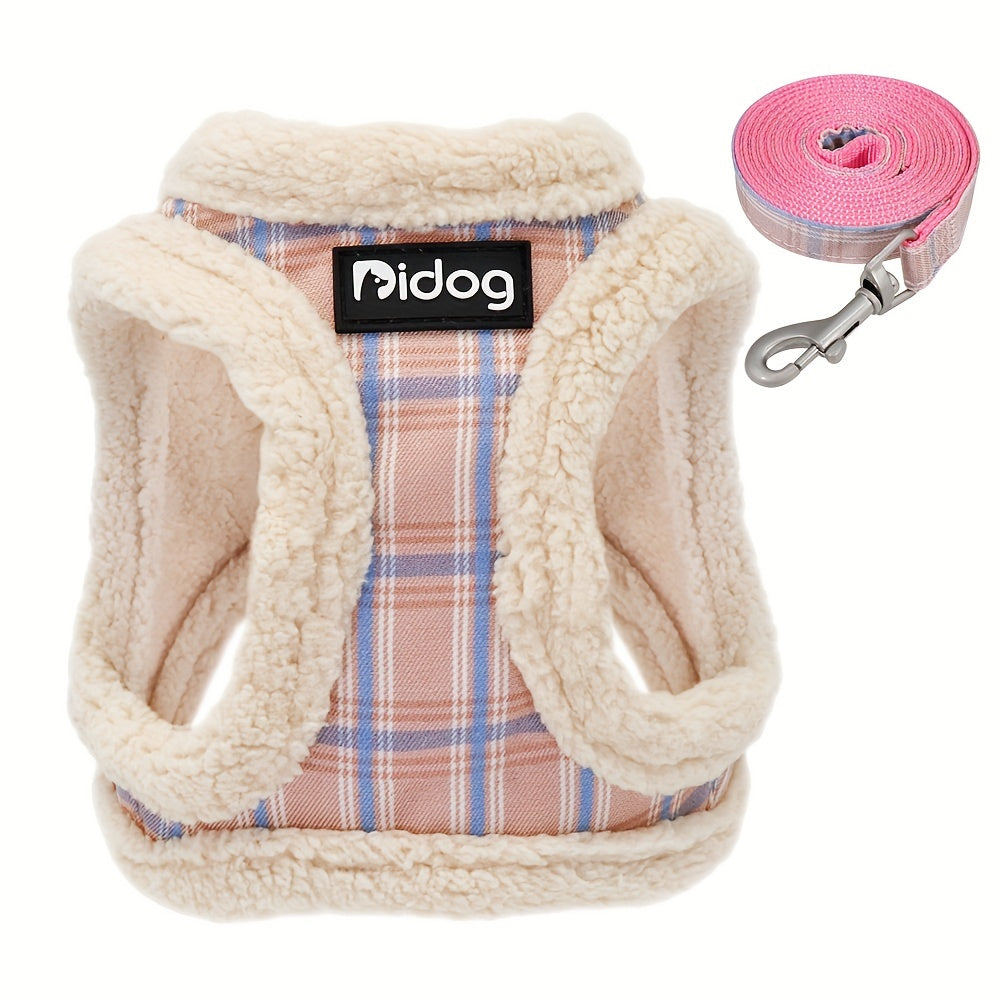 EURO VIBE Dog Harness & Lead Set | Soft Warm Vest for Small Dogs