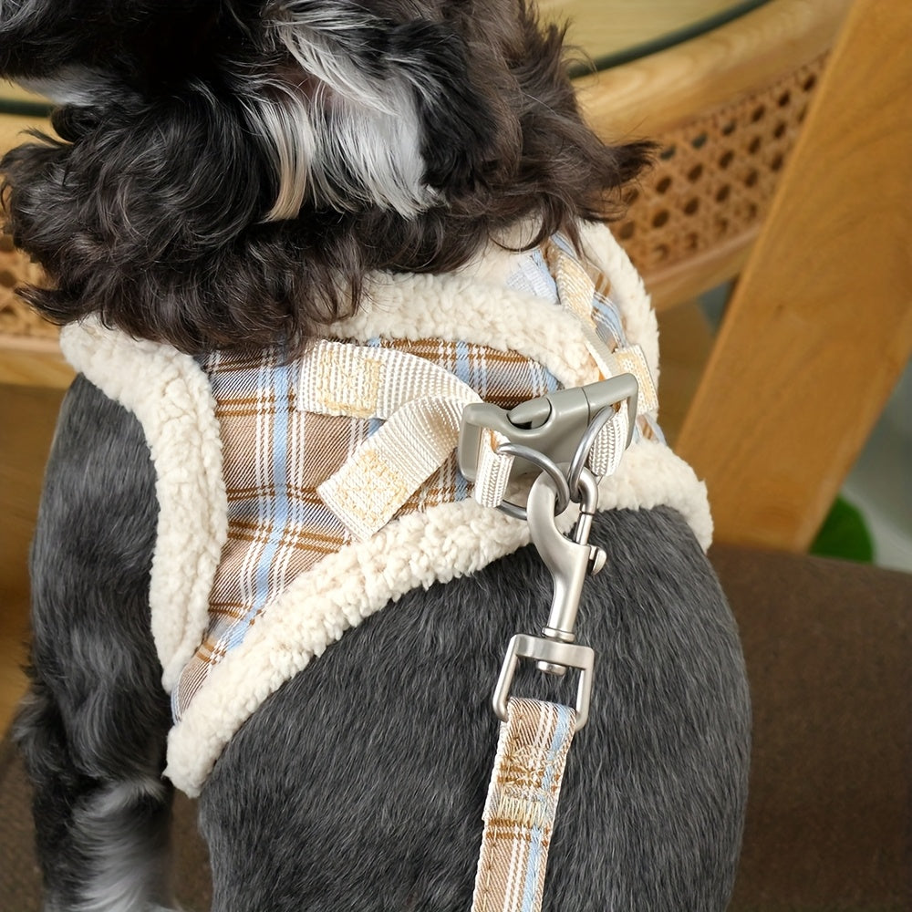 EURO VIBE Dog Harness & Lead Set | Soft Warm Vest for Small Dogs