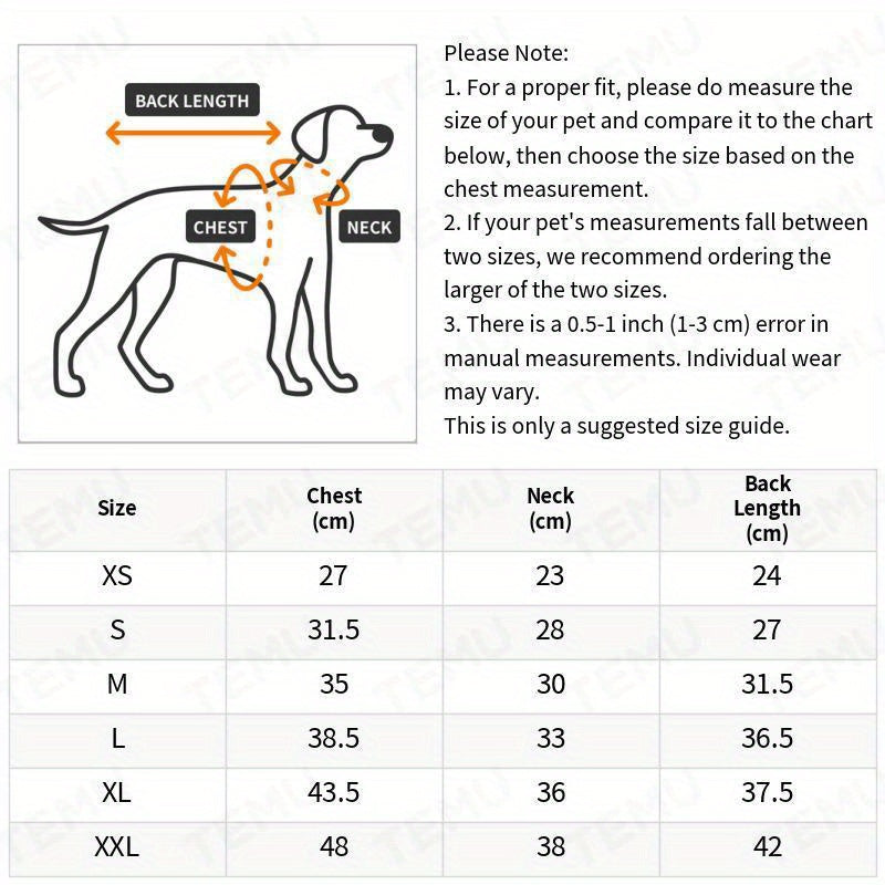 EURO VIBE Winter Dog Coat | Warm Quilted Dog Jumpsuit