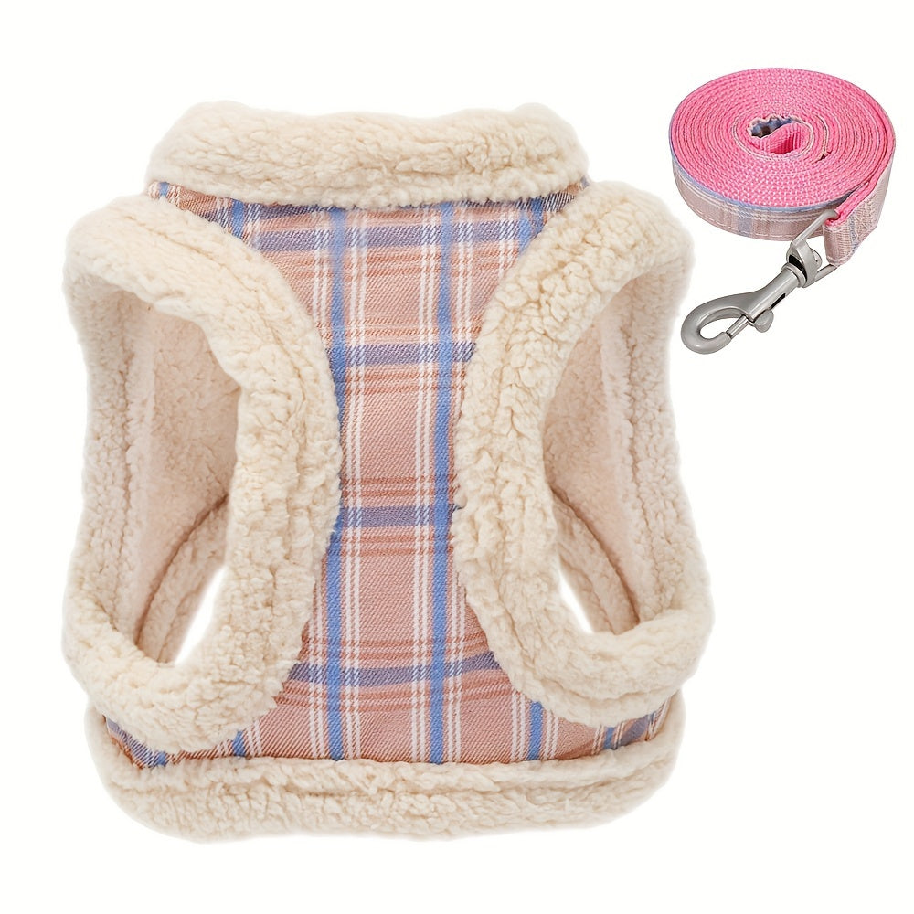 EURO VIBE Dog Harness & Lead Set | Soft Warm Vest for Small Dogs