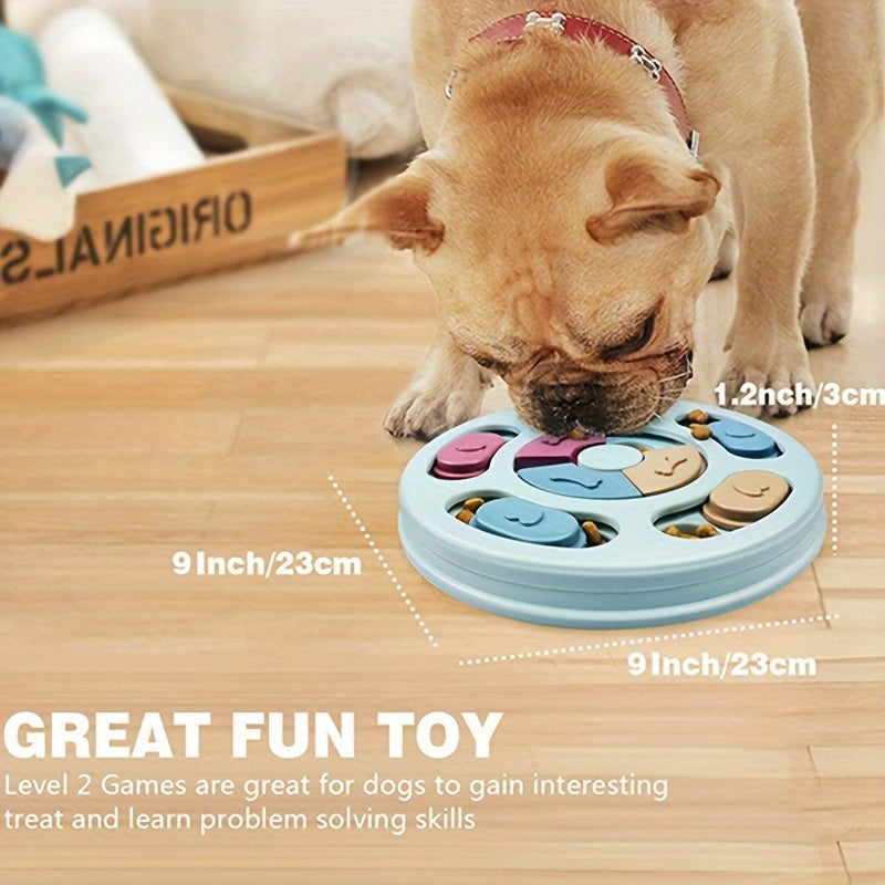 EURO VIBE Interactive Dog Puzzle Feeder | Slow Feeding Toy