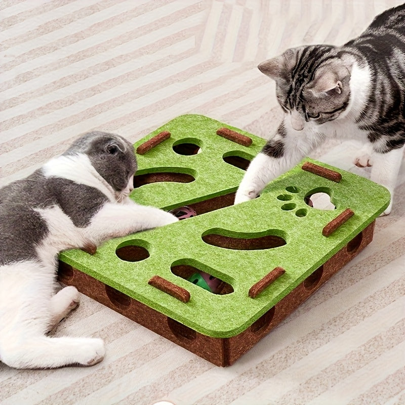 Interactive Cat Puzzle Toy Treat Dispenser Board | EURO VIBE