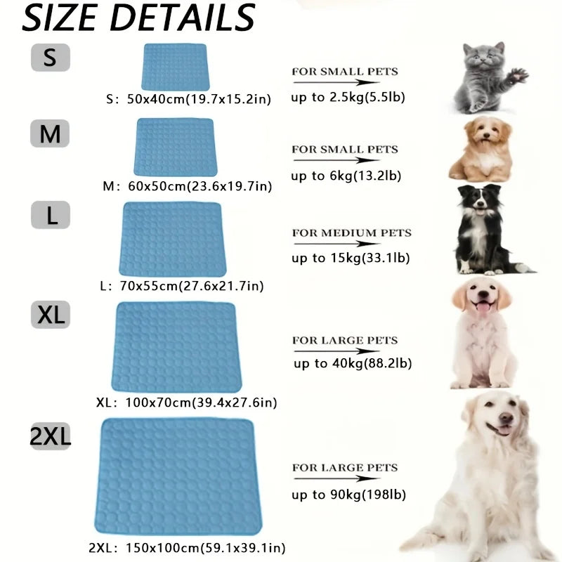 EURO VIBE Pet Cooling Mat for Dogs & Cats | Summer Comfort