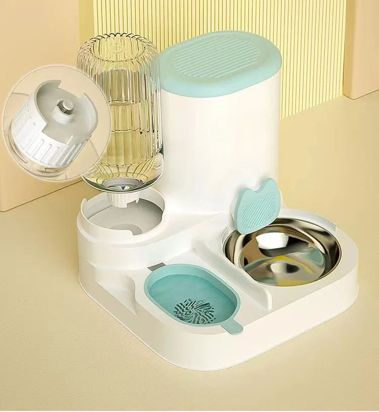 “2-in-1 Automatic Pet Feeder with Water Dispenser | Cat & Dog Feeder UK”