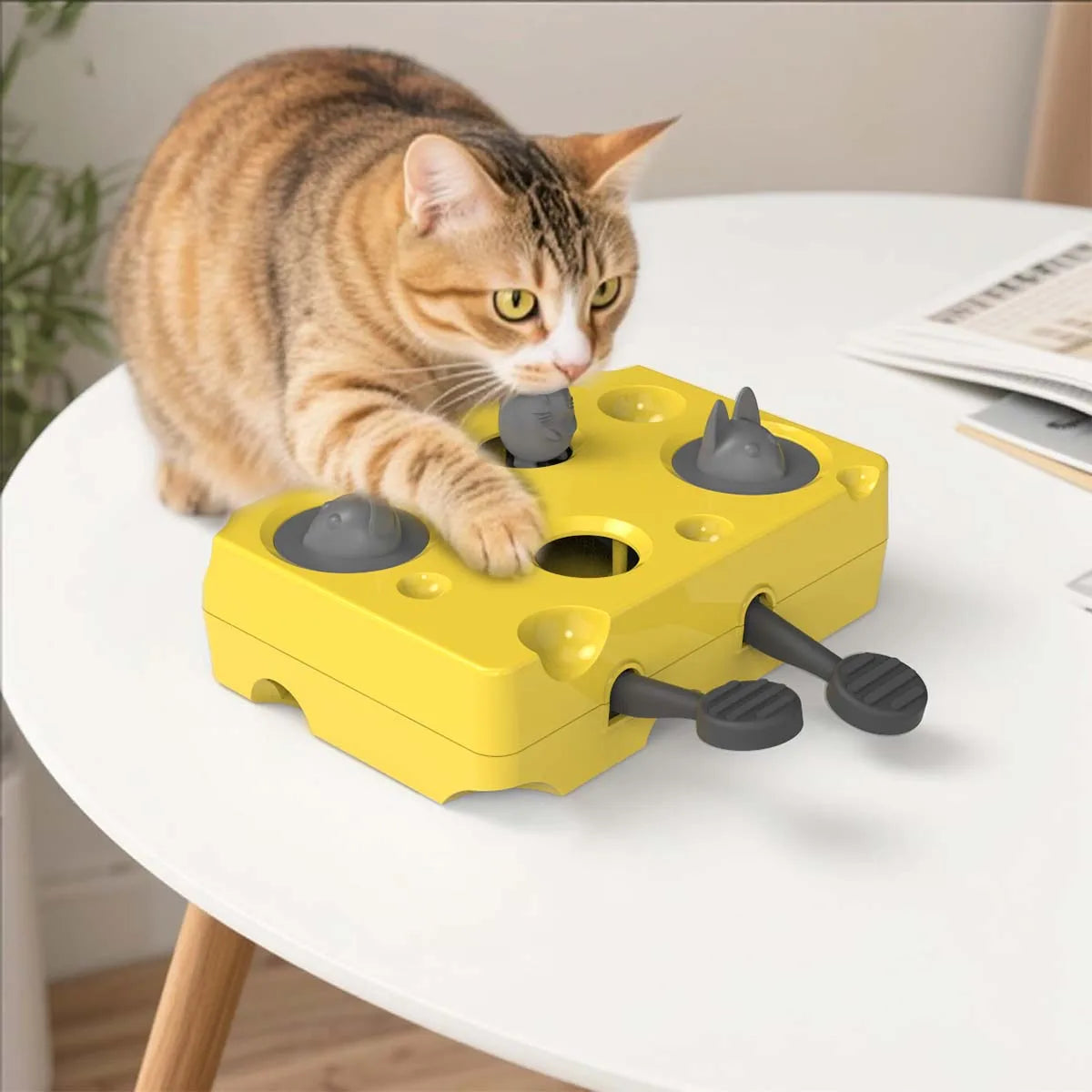 Interactive Cat Puzzle Feeder Toy Slow Feeding Game for Cats