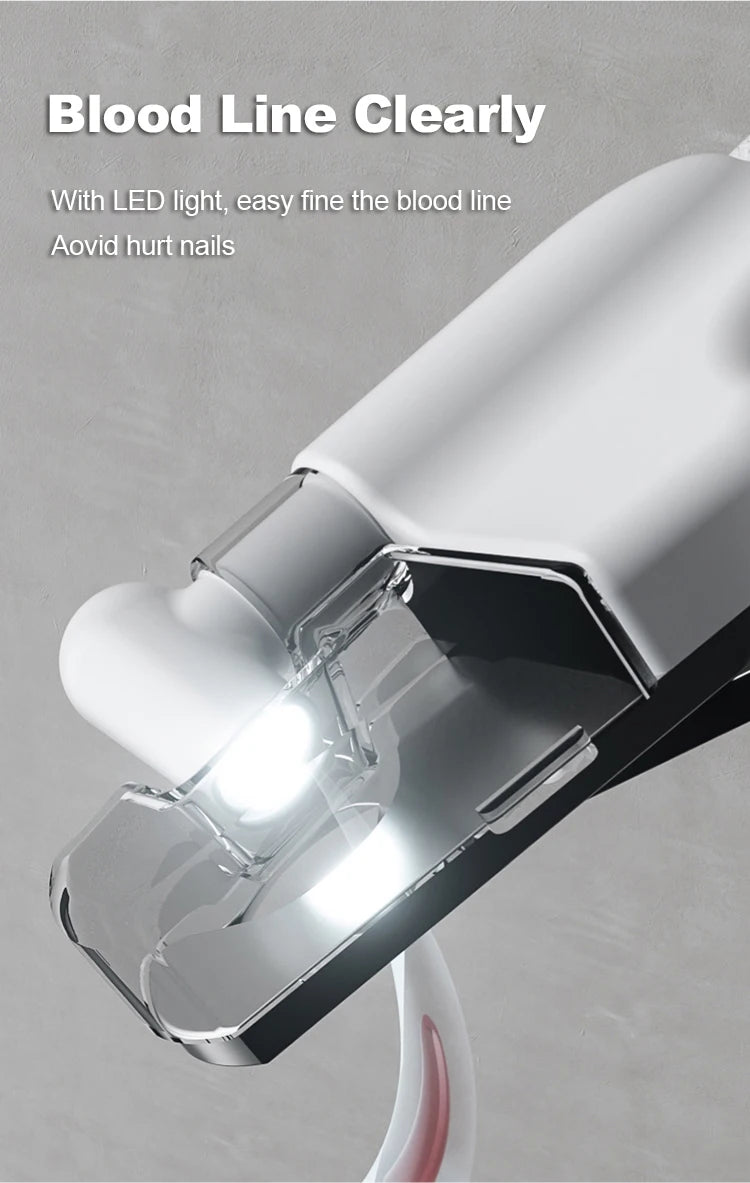 “LED Pet Nail Clipper – Safe Dog & Cat Nail Trimmer by PETKIT”