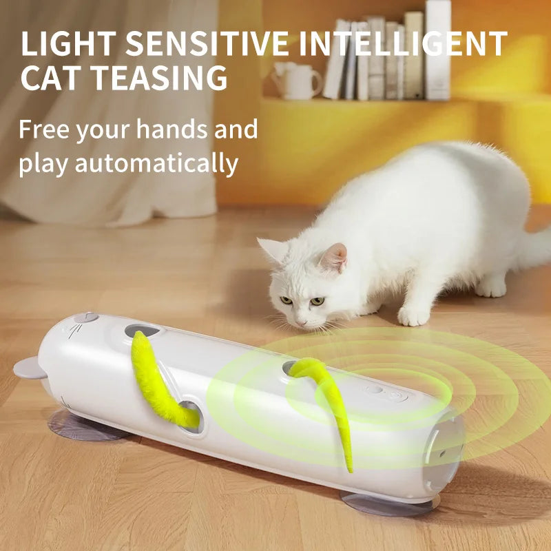 Smart Cat Toy Wall Mounted Mouse Chaser Interactive Pet Toy UK