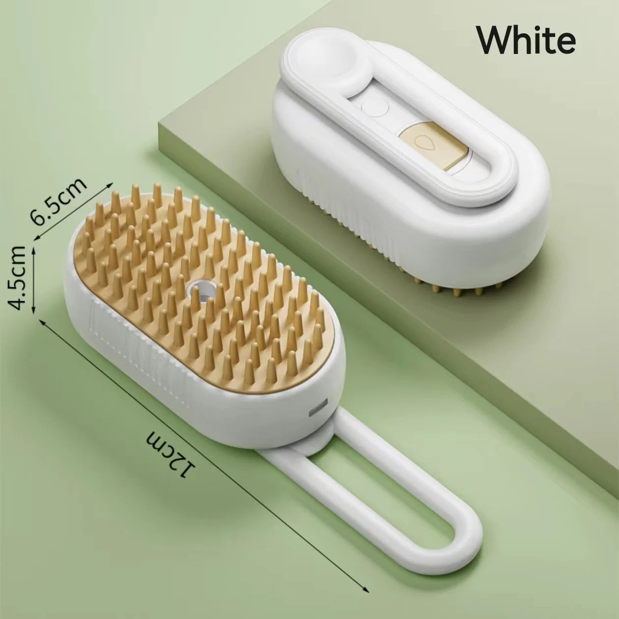 EURO VIBE Steam Pet Grooming Brush for Dogs & Cats – Hair Remover