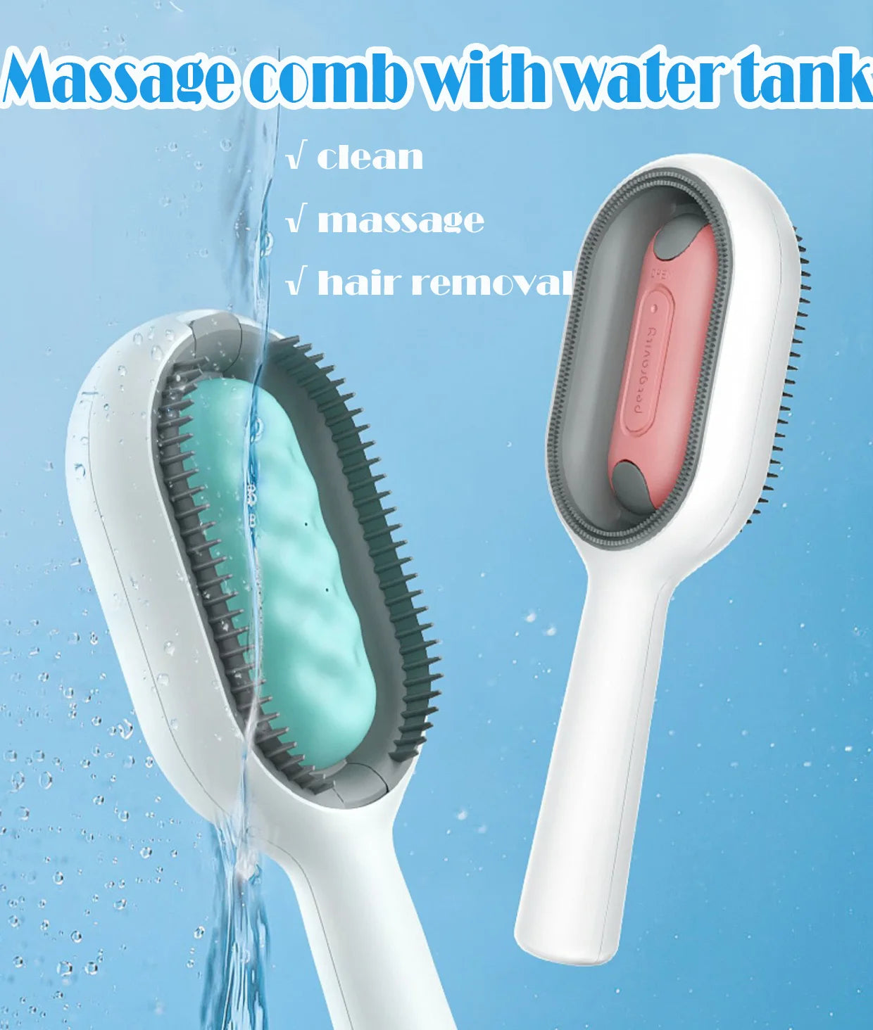 “Dog Grooming Brush – Deshedding & Massage Groomer for Dogs