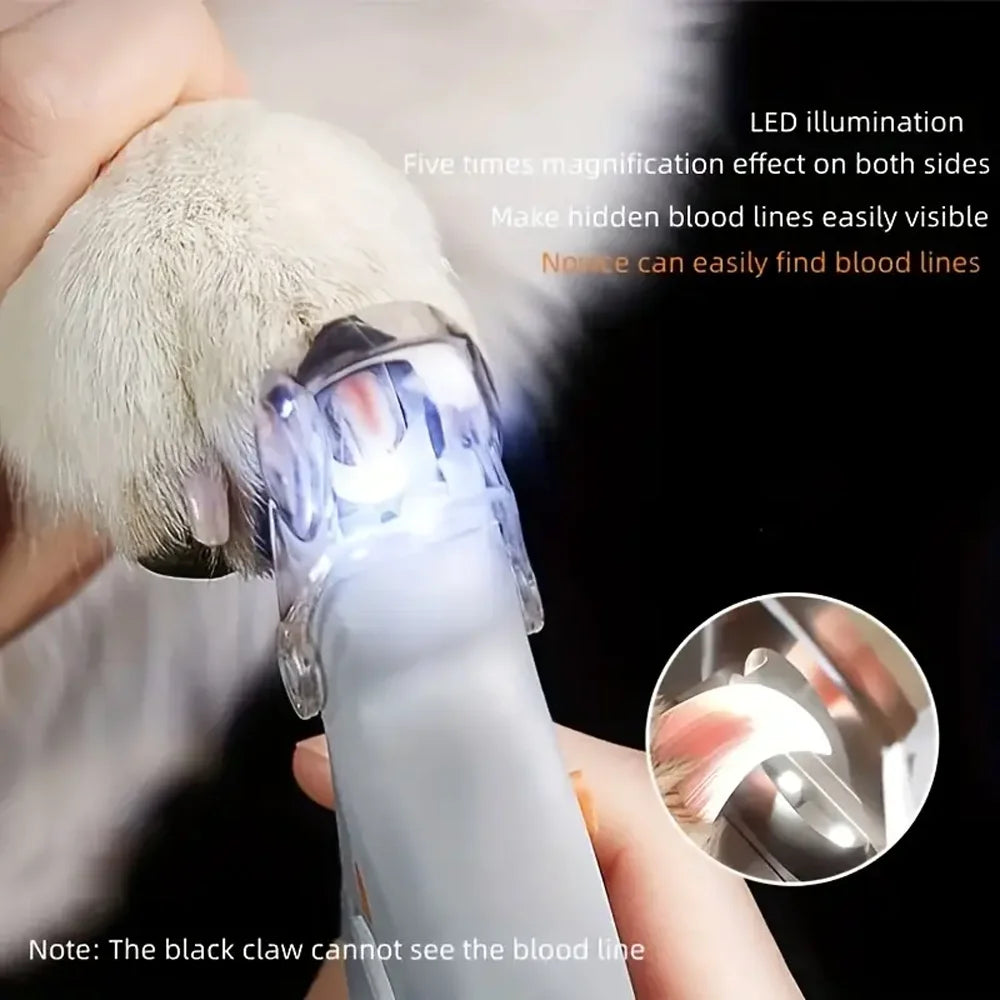 “LED Pet Nail Clipper UK – Safe Dog & Cat Nail Trimmer with Light”