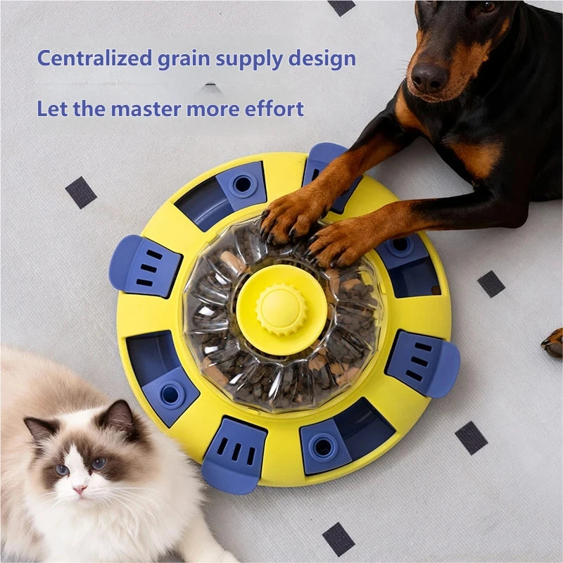 EURO VIBE Interactive Dog Puzzle Feeder – Brain Training Toy