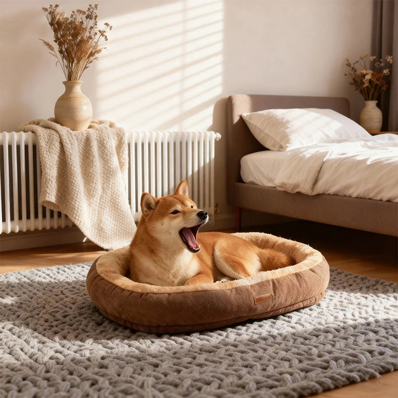 EURO VIBE Luxury Pet Bed – Soft Warm Cat & Dog Sleeping Cushion UK