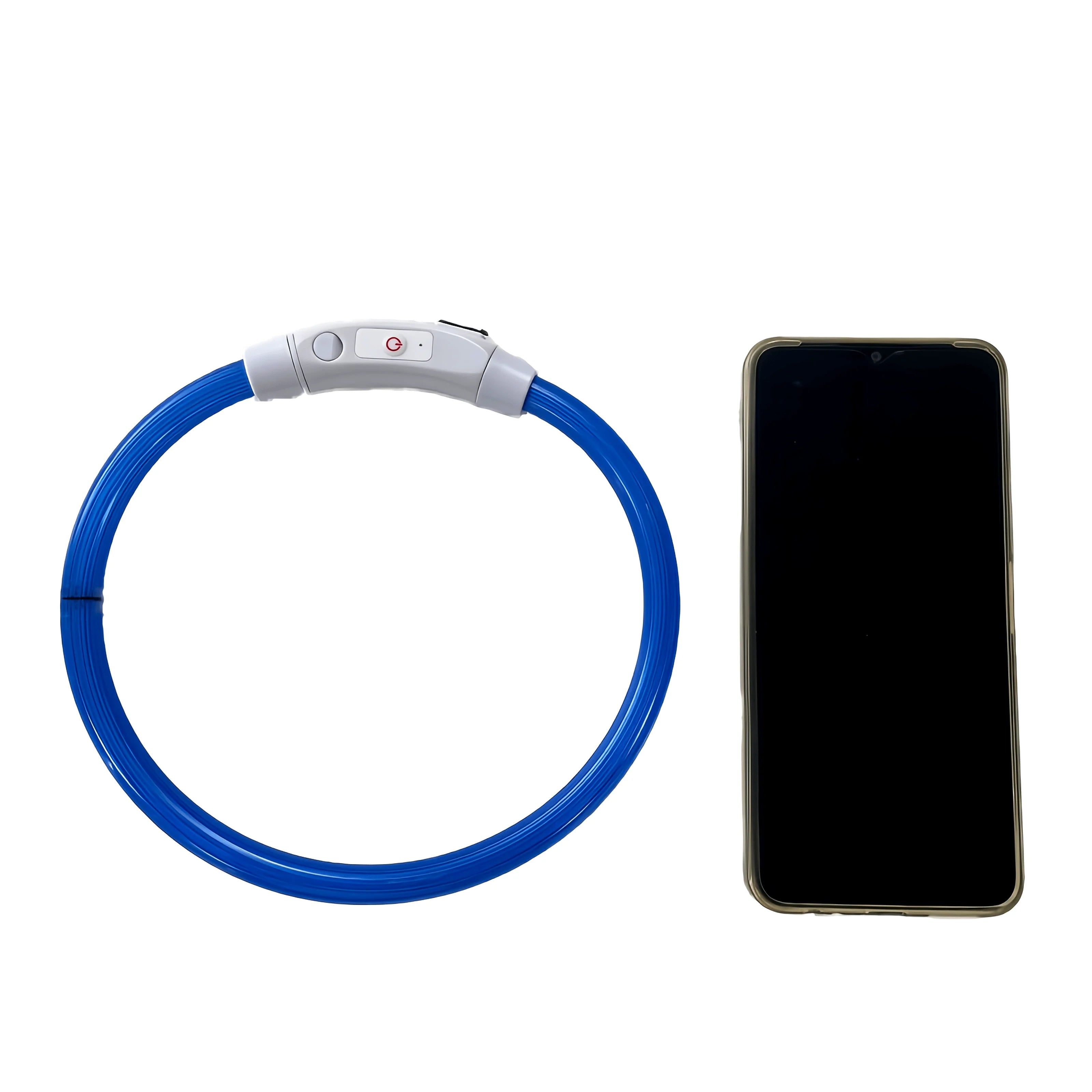 LED Glow Safety Dog Collar – Rechargeable Light Up Pet Neck Ring UK