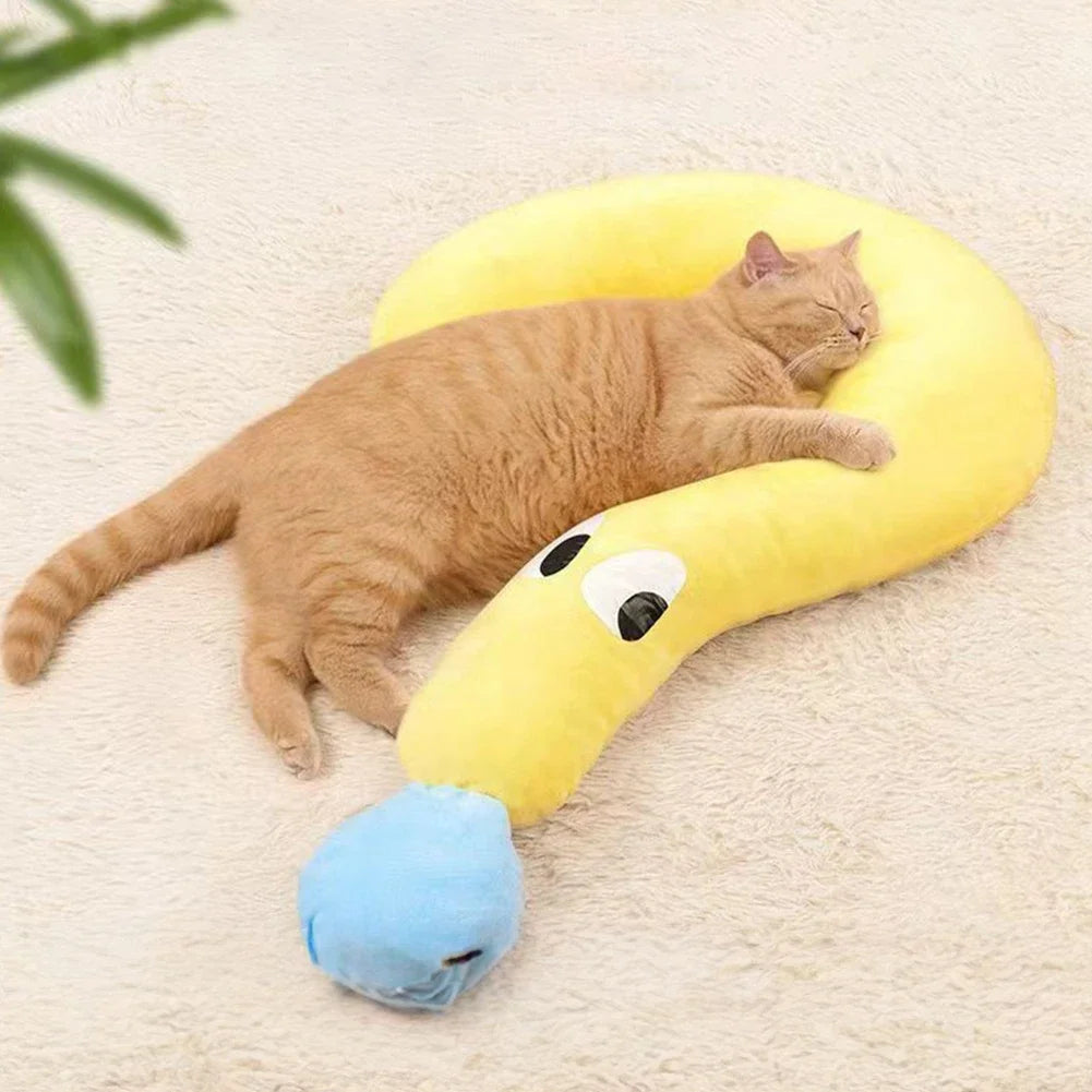 “U-Shaped Pet Neck Pillow for Dogs & Cats – Calming Sleep Support UK"