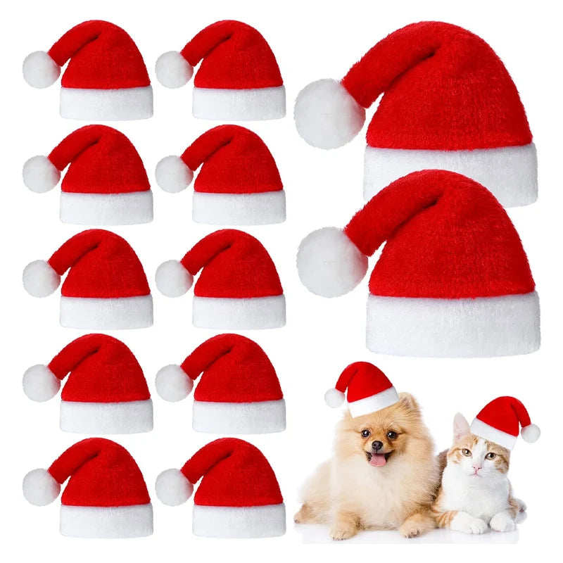 Christmas Pet Santa Hat for Dogs & Cats – Cute Holiday Costume Accessory