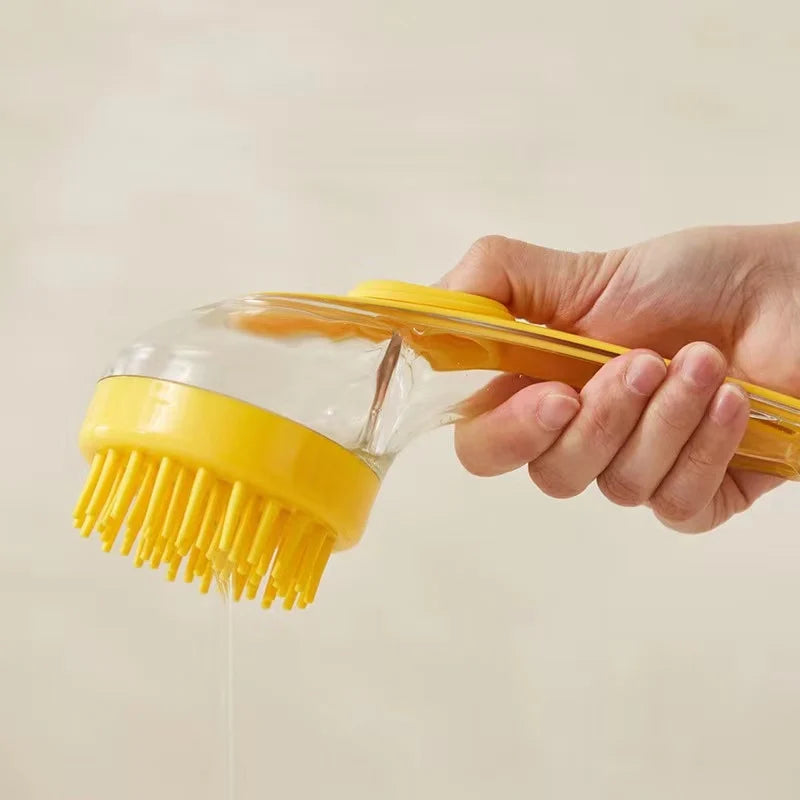 “Dog Bath Brush UK – C Grooming Brush for Pets”