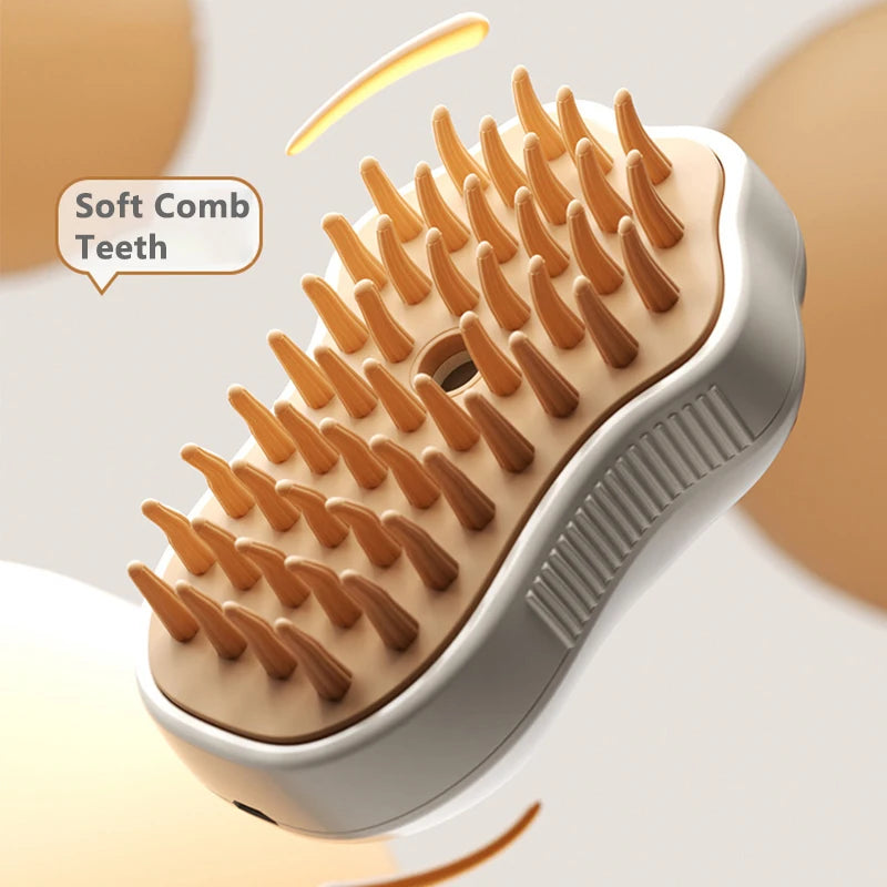 EURO VIBE Pet Shampoo Brush for Dogs & Cats – Soft Bath Massager