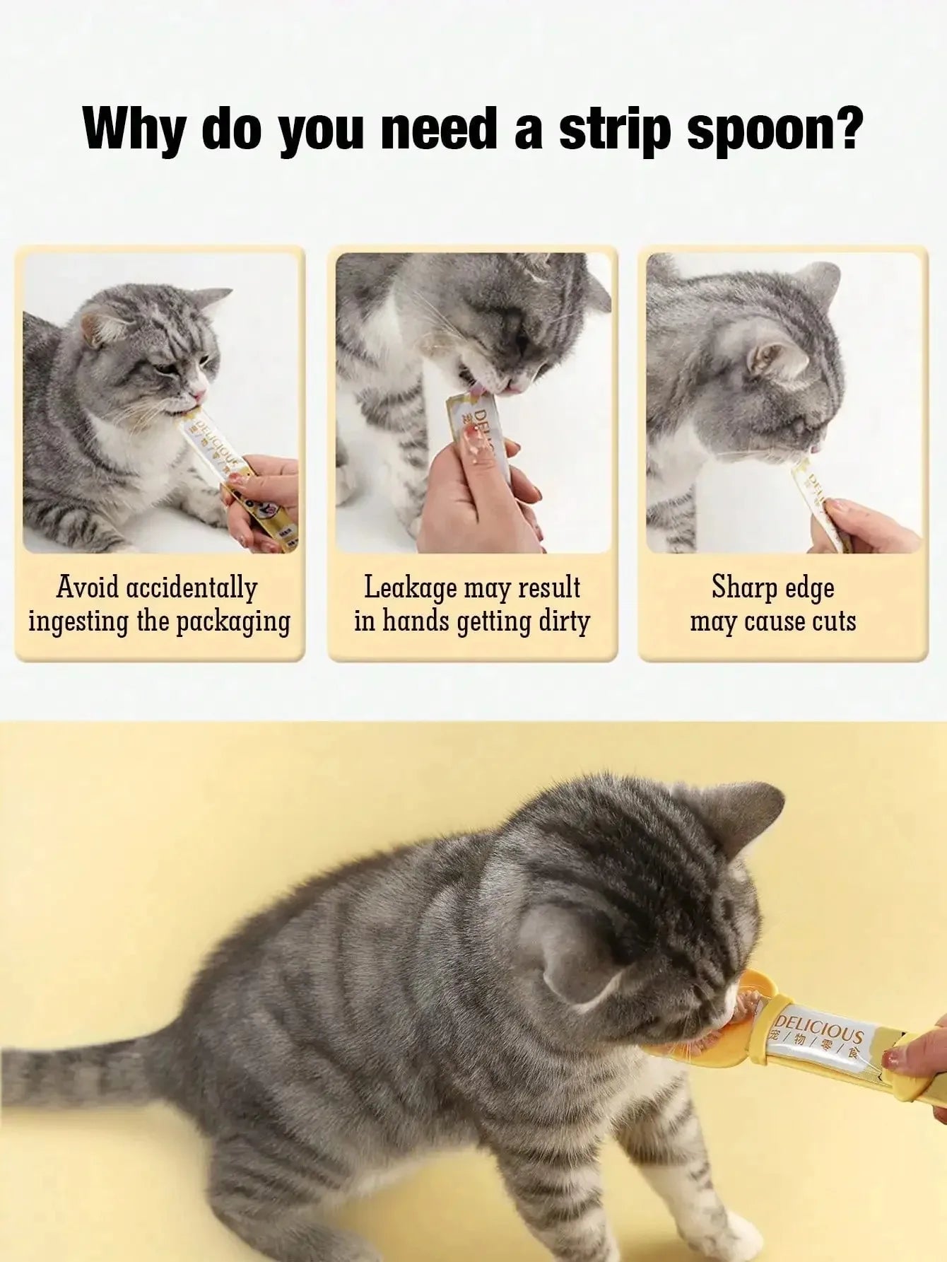 “Cat Food Pouch Opener Tool UK – Easy Feed Clip for Wet Treats & Meals”