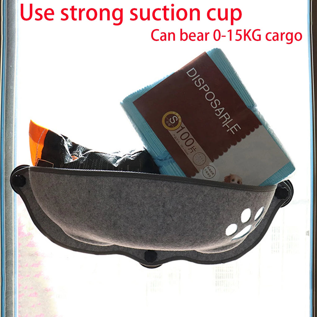 EURO VIBE Cat Window Hammock Bed with Strong Suction Cups