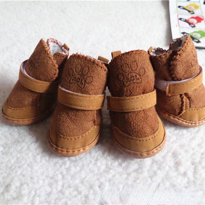 EURO VIBE Dog Winter Shoes | Warm Anti-Slip Pet Boots UK