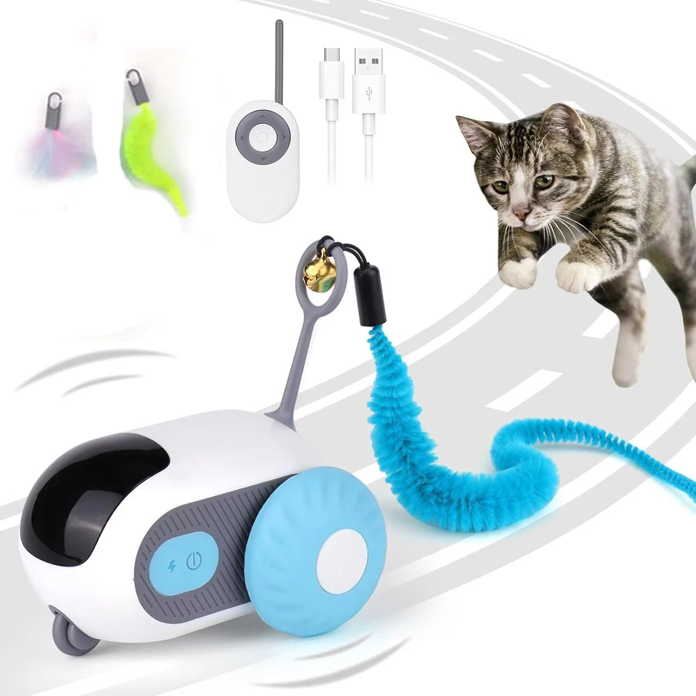 Automatic Interactive Cat Toy with Feather | EURO VIBE UK