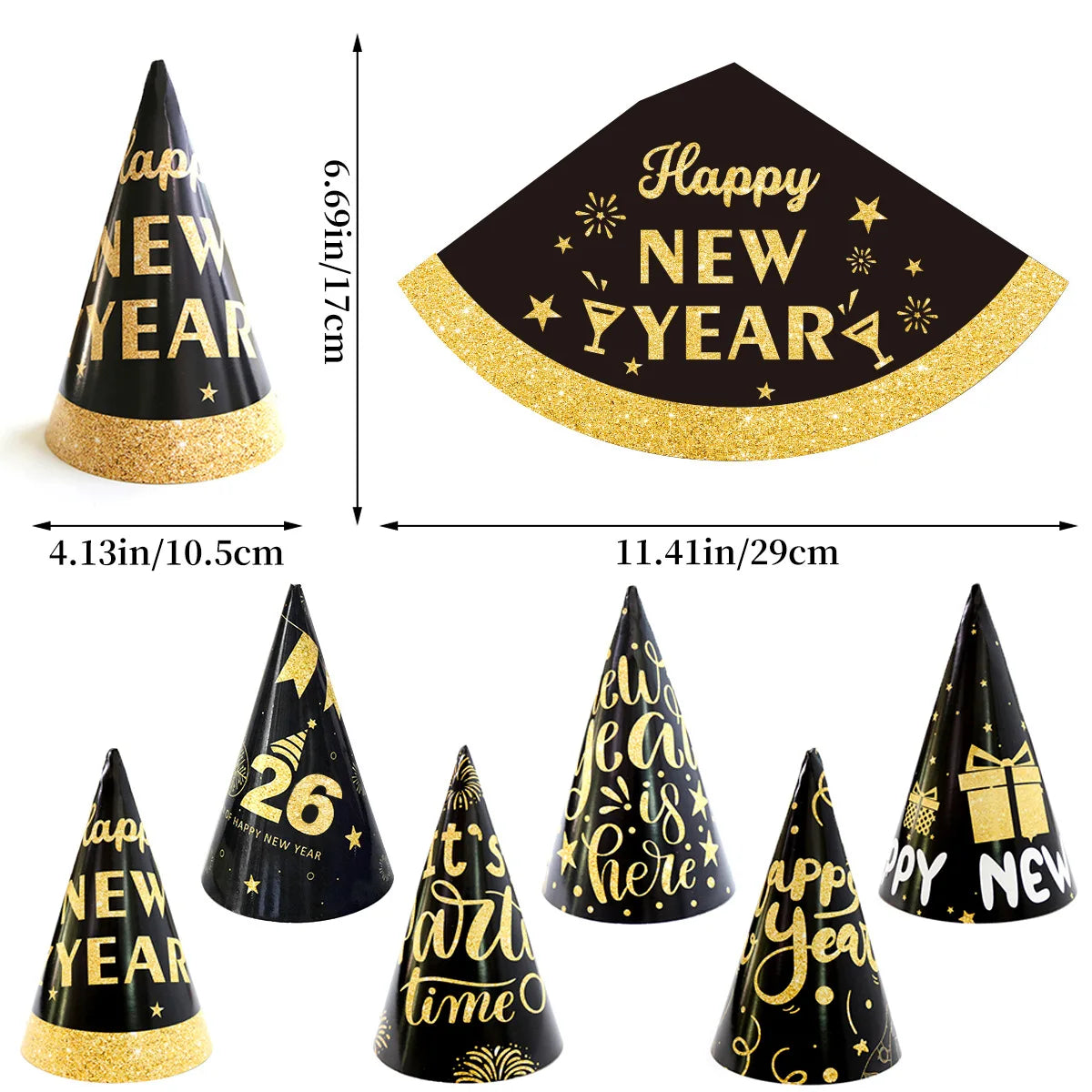 New Year 2026 Party Props Set | Hats, Frames & Glasses – EURO VIBE