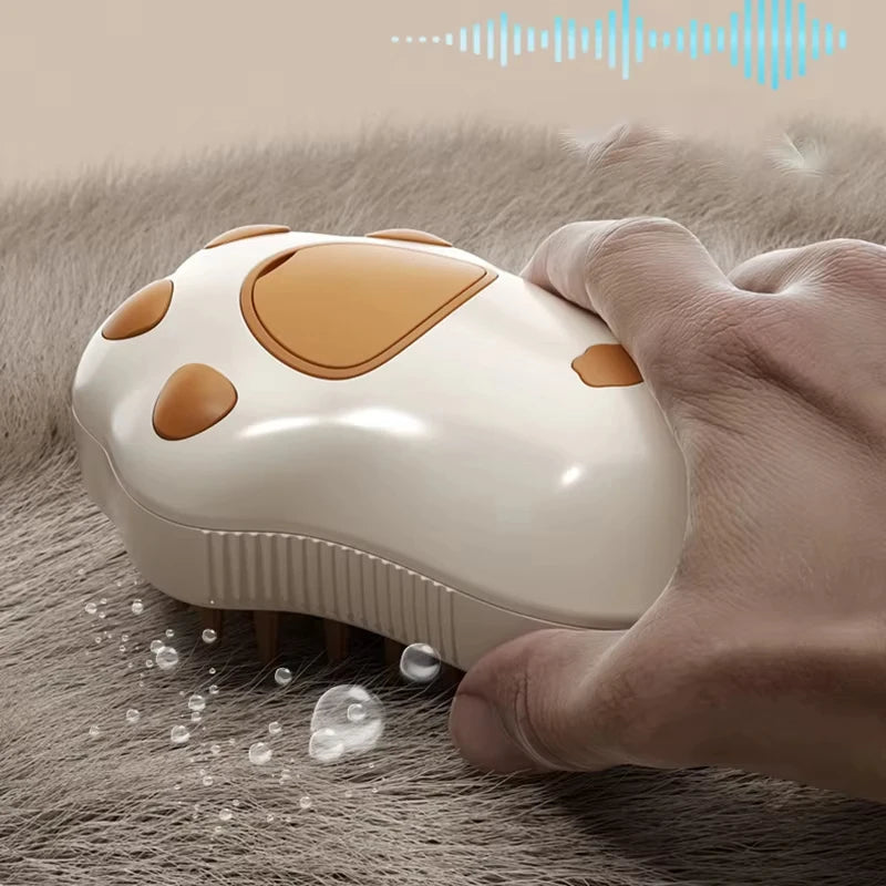 EURO VIBE Pet Shampoo Brush for Dogs & Cats – Soft Bath Massager