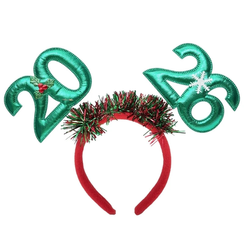 Gold Glitter New Year 2026 Headband | Party Accessory UK – EURO VIBE