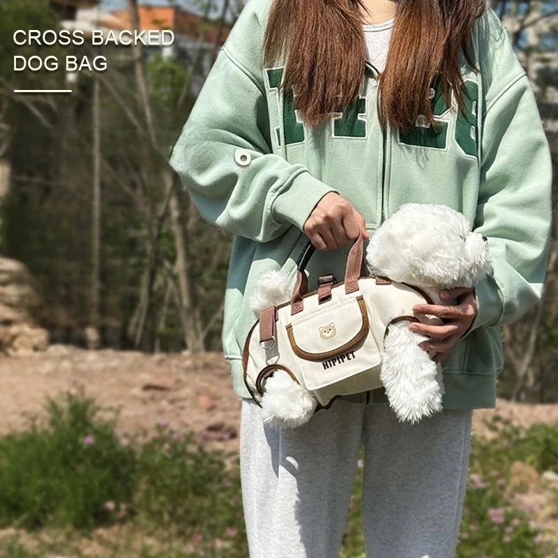 “Compact Soft Dog Carrier Bag – Comfortable Travel for Small Pets”