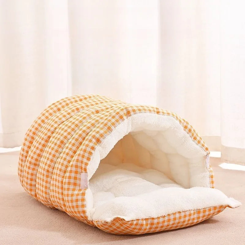 “Covered Cat Litter Bed & Cozy Hanging Hammock – All-Year Pet Comfort”