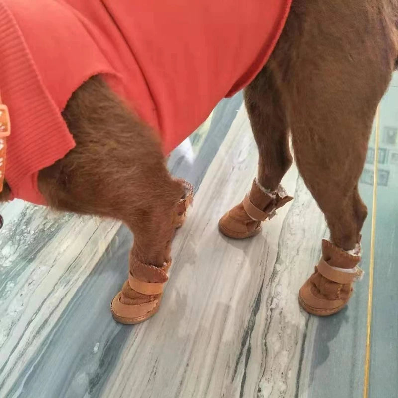 EURO VIBE Dog Winter Shoes | Warm Anti-Slip Pet Boots UK