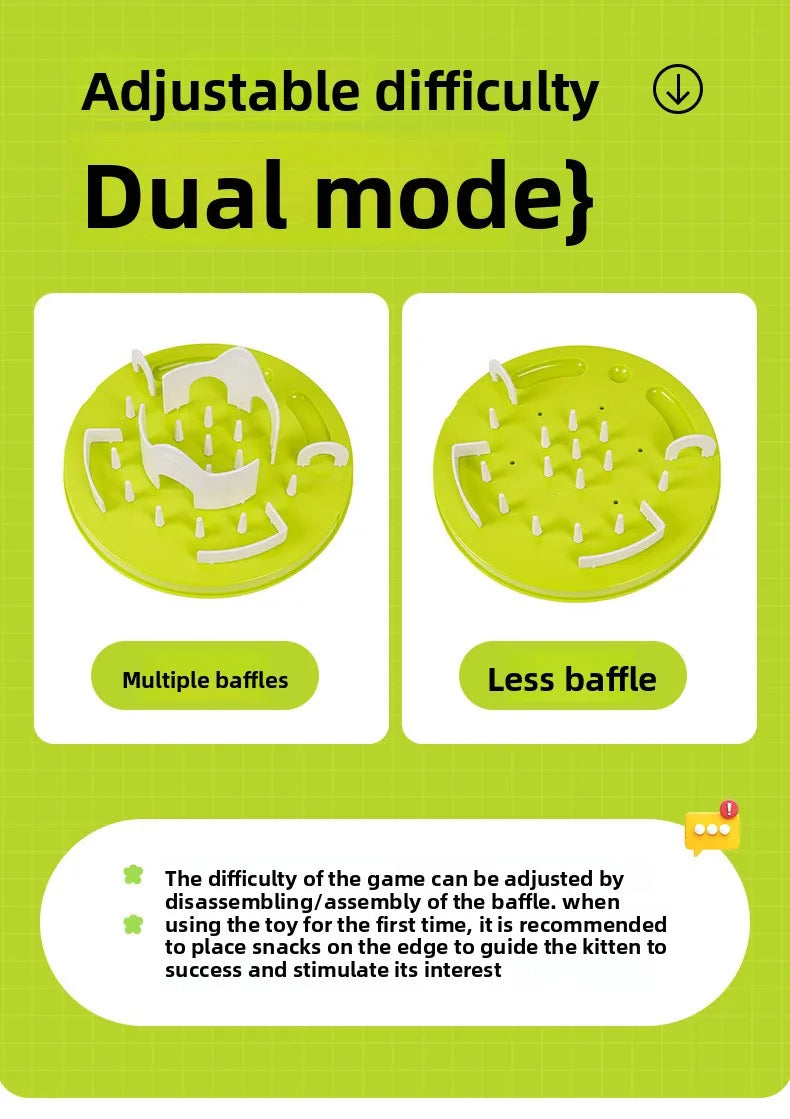 Cat Puzzle Feeder Interactive Foraging Maze Slow Feeder Toy UK