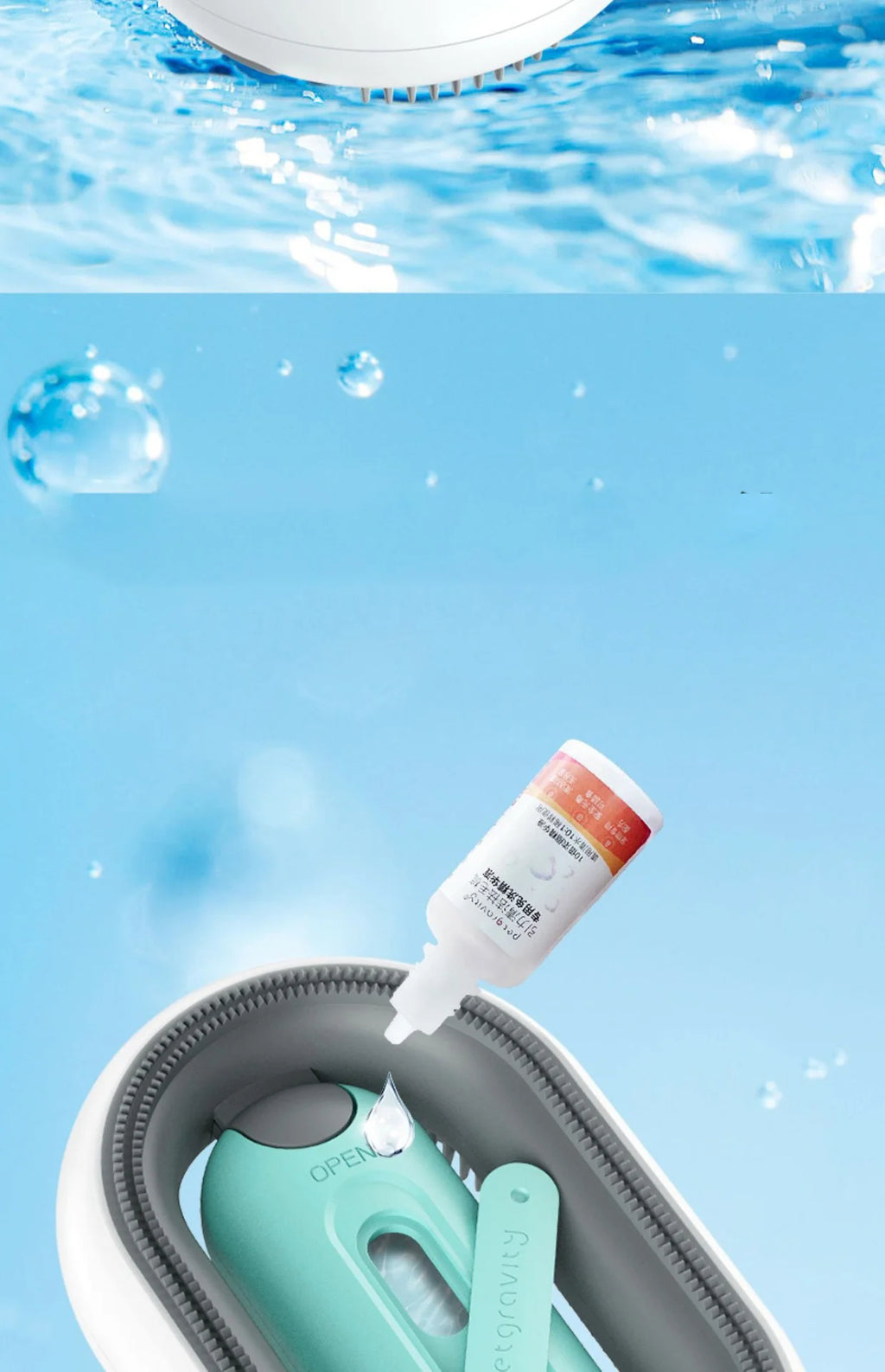 “Dog Grooming Brush – Deshedding & Massage Groomer for Dogs