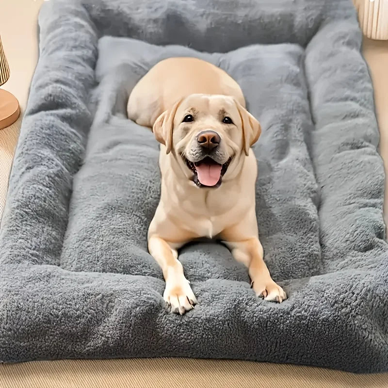 EURO VIBE Luxury Plush Dog Bed – Soft, Cosy & Washable UK