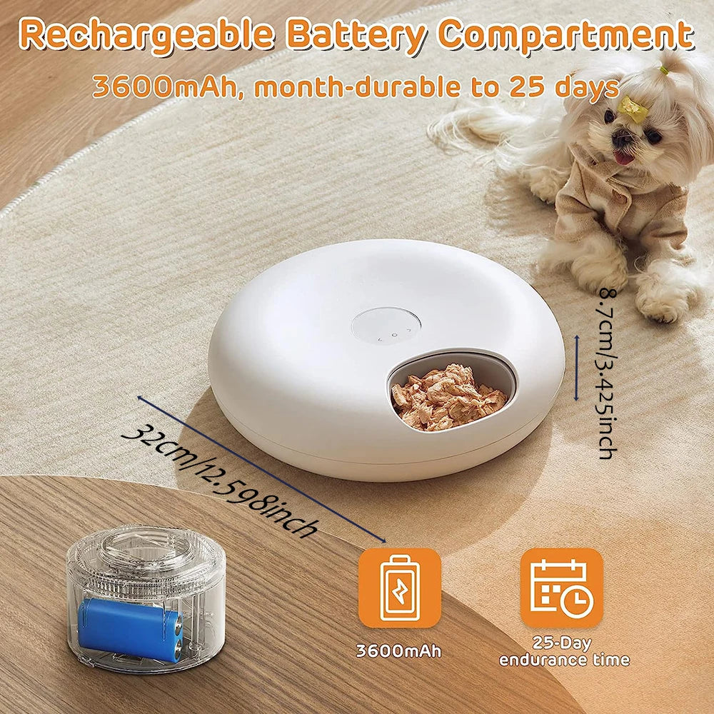 EURO VIBE Slow Feeder Dog Bowl with Food Storage – 500g