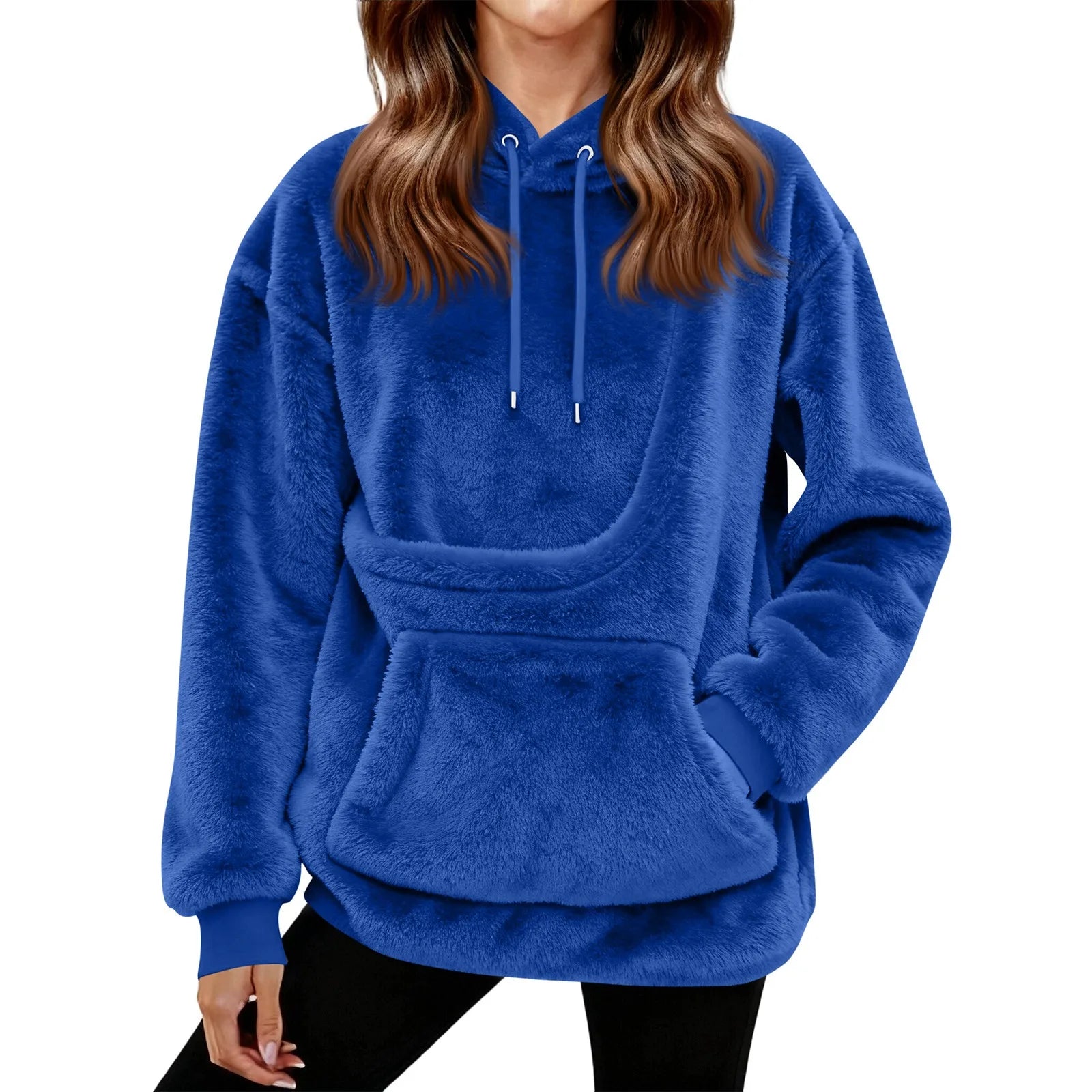 Women’s Fleece Hoodie | Casual Long Sleeve Hooded Top for Autumn Winter
