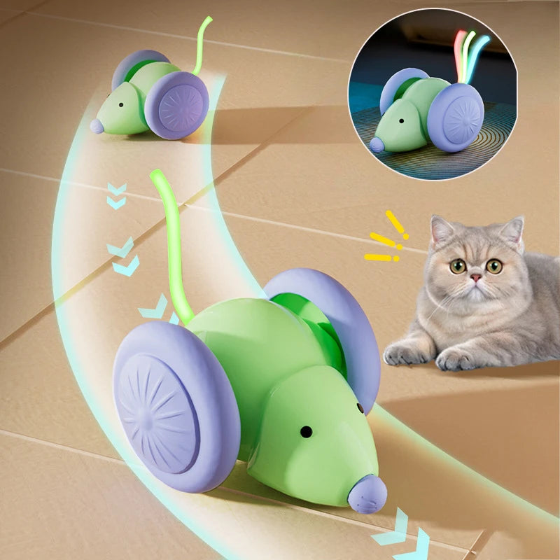 EURO VIBE Interactive Electric Mouse Cat Toy | Auto Moving Fun