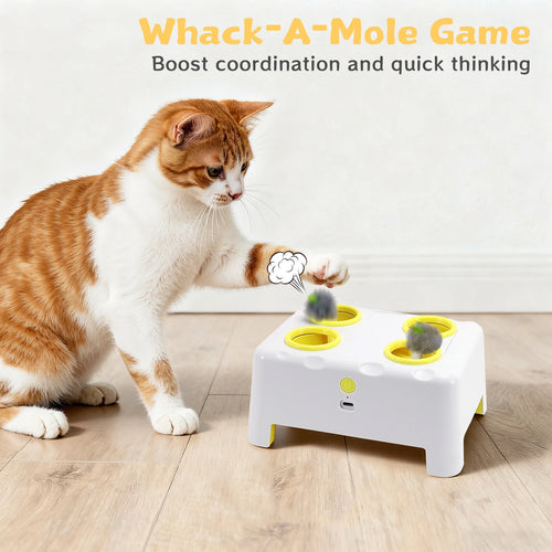 Automatic Rotating Feather Cat Toy Interactive Hunting Toy UK