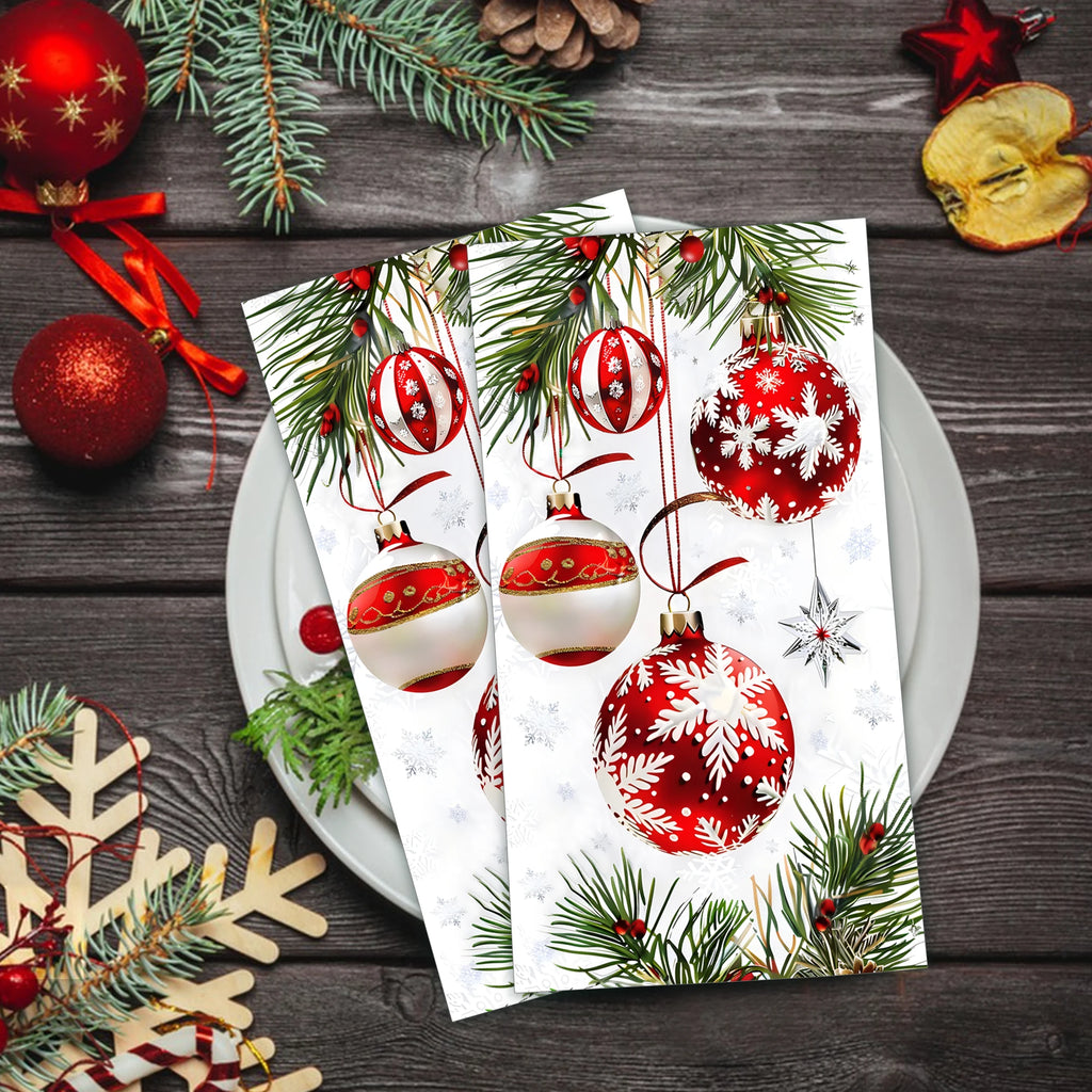 Christmas Disposable Paper Napkins Festive Party Set – EURO VIBE