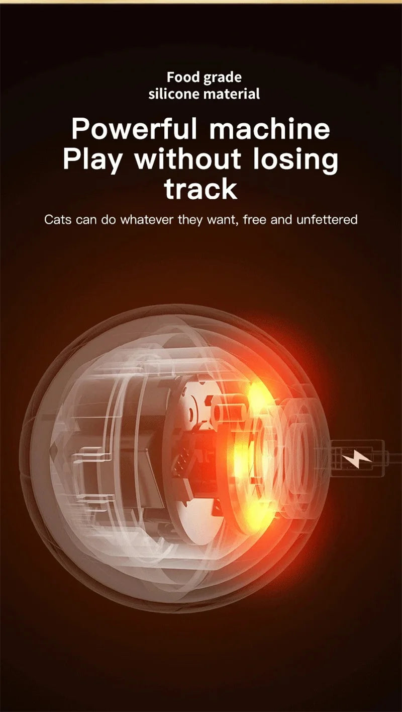 “Automatic Teasing Cat Ball Toy – Interactive Smart Rolling Pet Toy USA”