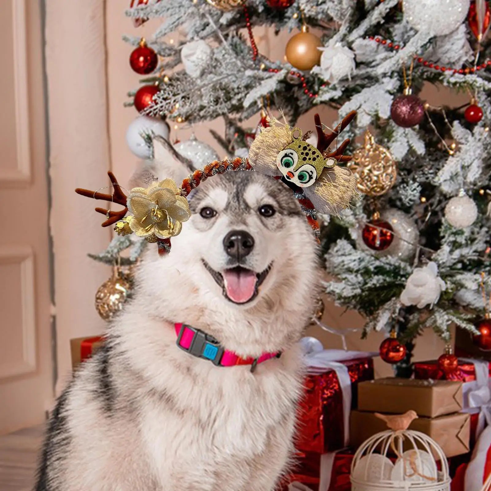 Christmas Reindeer Headband | Festive Holiday Hair Accessory – EURO VIBE